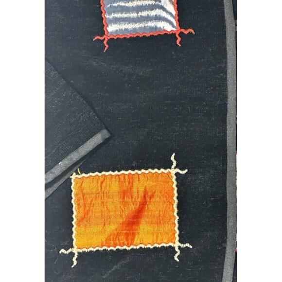 Indigo Moon jacket black size M unique boho artsy patchwork pattern - Picture 10 of 16